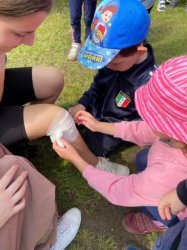 Evička nám ochorela