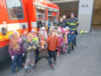 Návšteva hasičov v meste Krupina