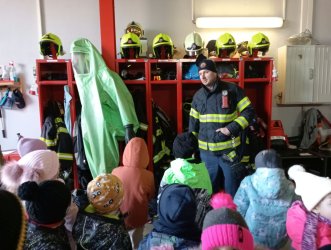Návšteva hasičov v meste Krupina