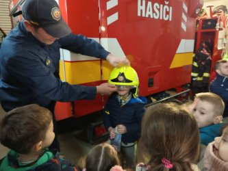 Návšteva hasičov v meste Krupina