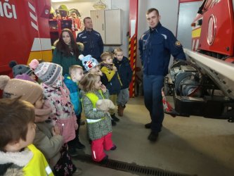 Návšteva hasičov v meste Krupina